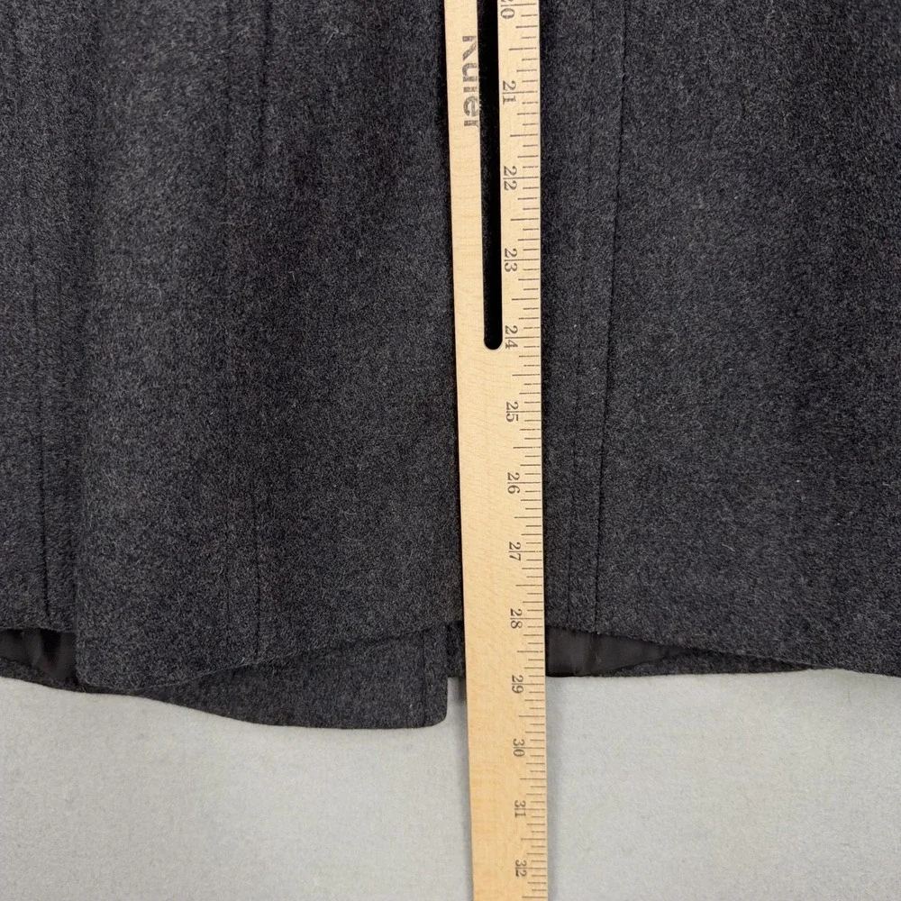 Michael Kors Coat Womens Small Gray Wool Blend Peacoat Double Breasted Jacket